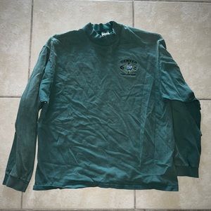 Denver Colorado mock neck long sleeve shirt green XL